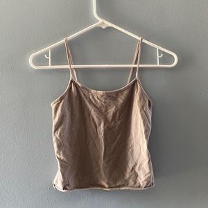 No Boundaries grey cropped tank top size 3-5 (fits a S/XS)